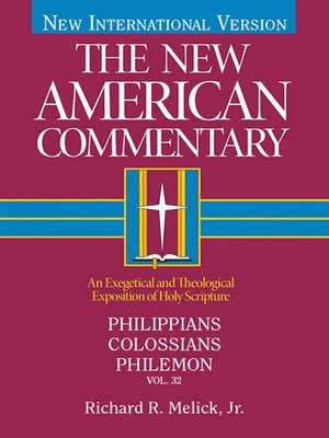 cover image of Philippians, Colossians, Philemon: an Exegetical and Theological Exposition of Holy Scripture